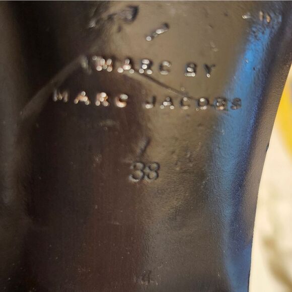 Marc by Marc Jacobs Snake Print Leather Mary Jane Pointy Flats Sz.8/38 Ret.$379 - Picture 7 of 8